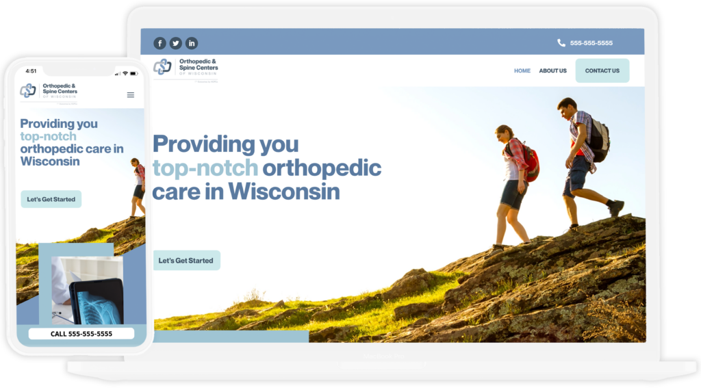 best orthopedic web design