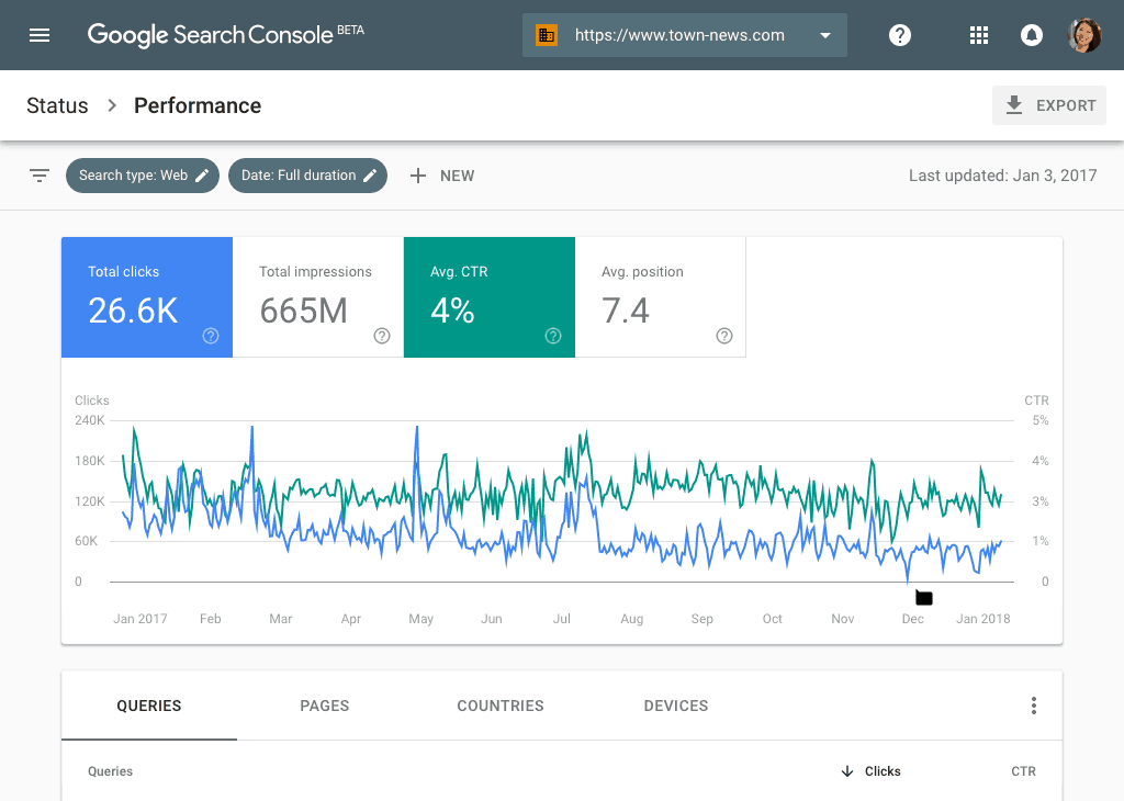 google search console