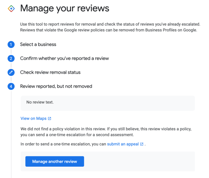 manage reviews google my business