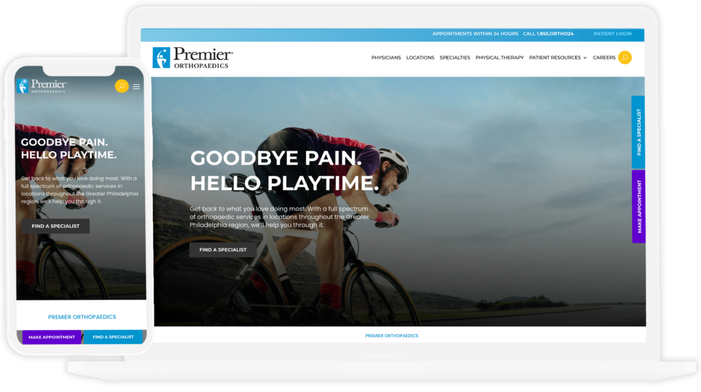 orthopedic website design