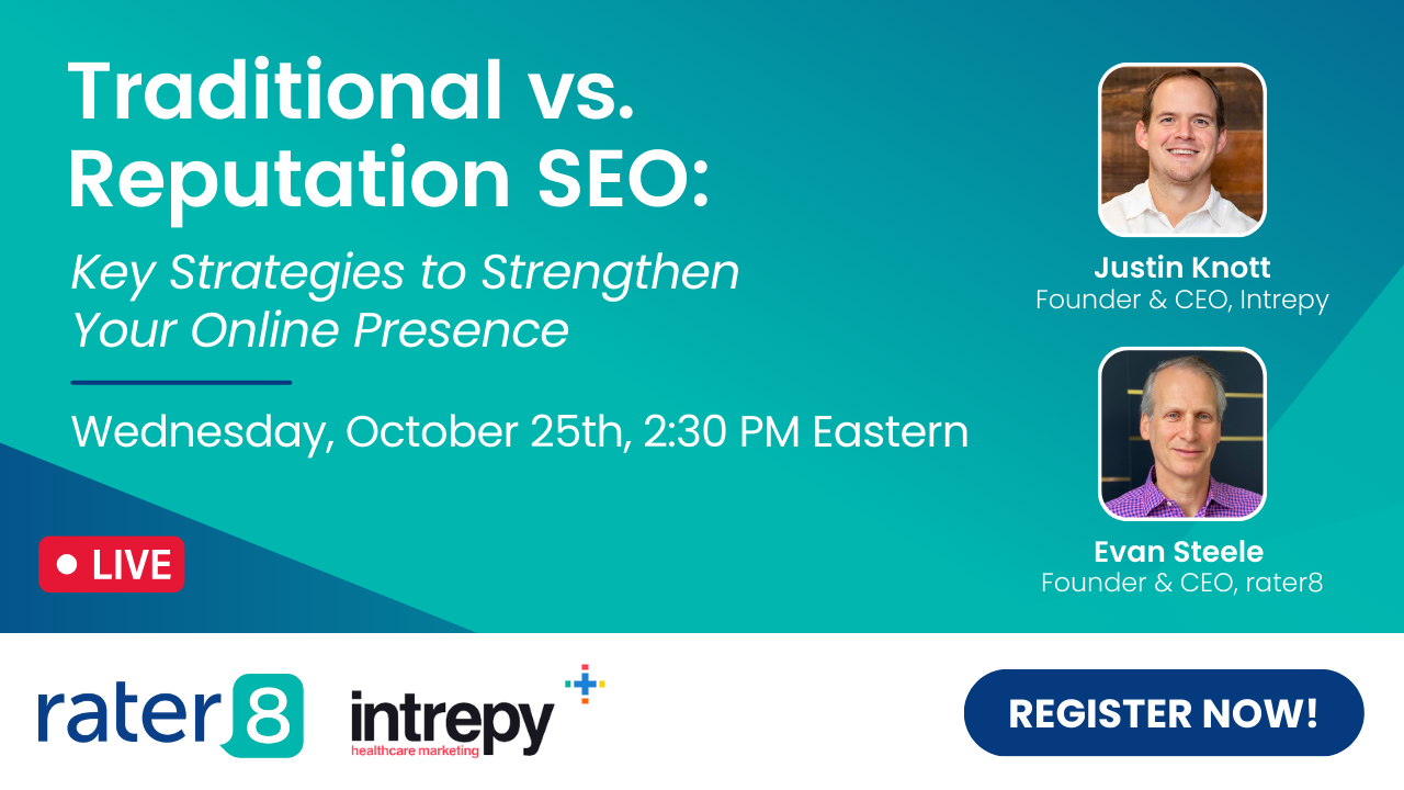 Traditional vs. Reputation SEO webinar